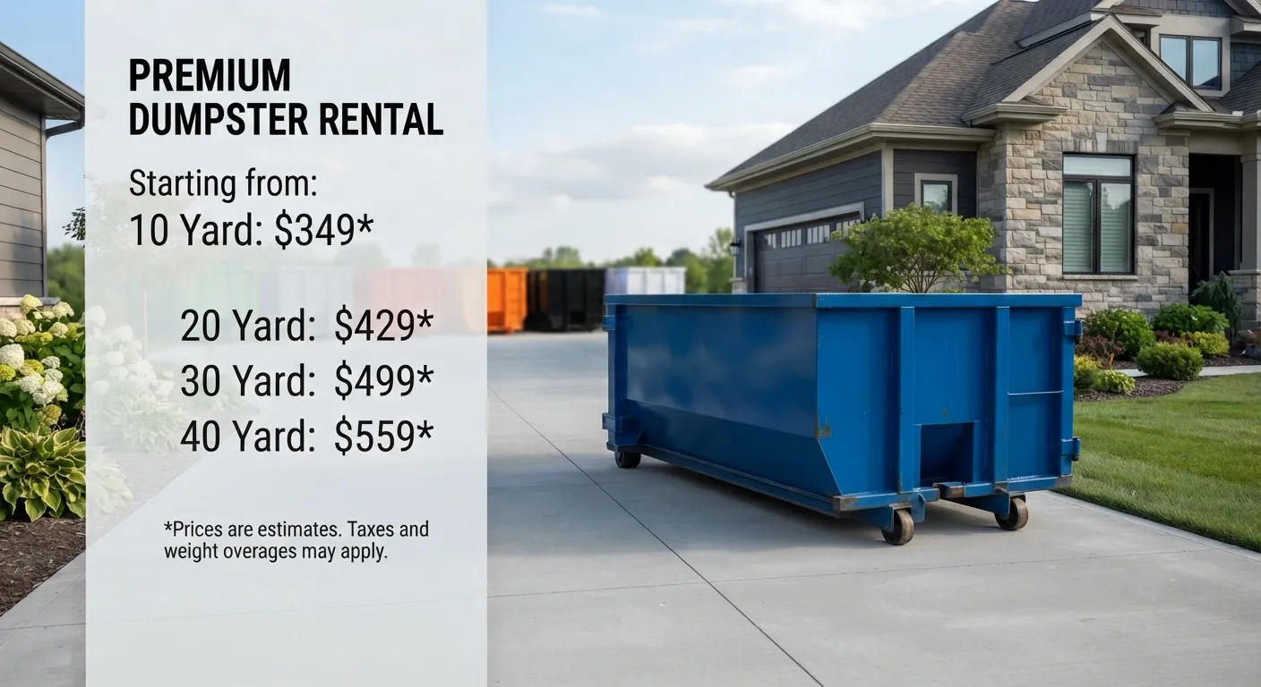 Dumpster Rental Cost in Kennewick, WA