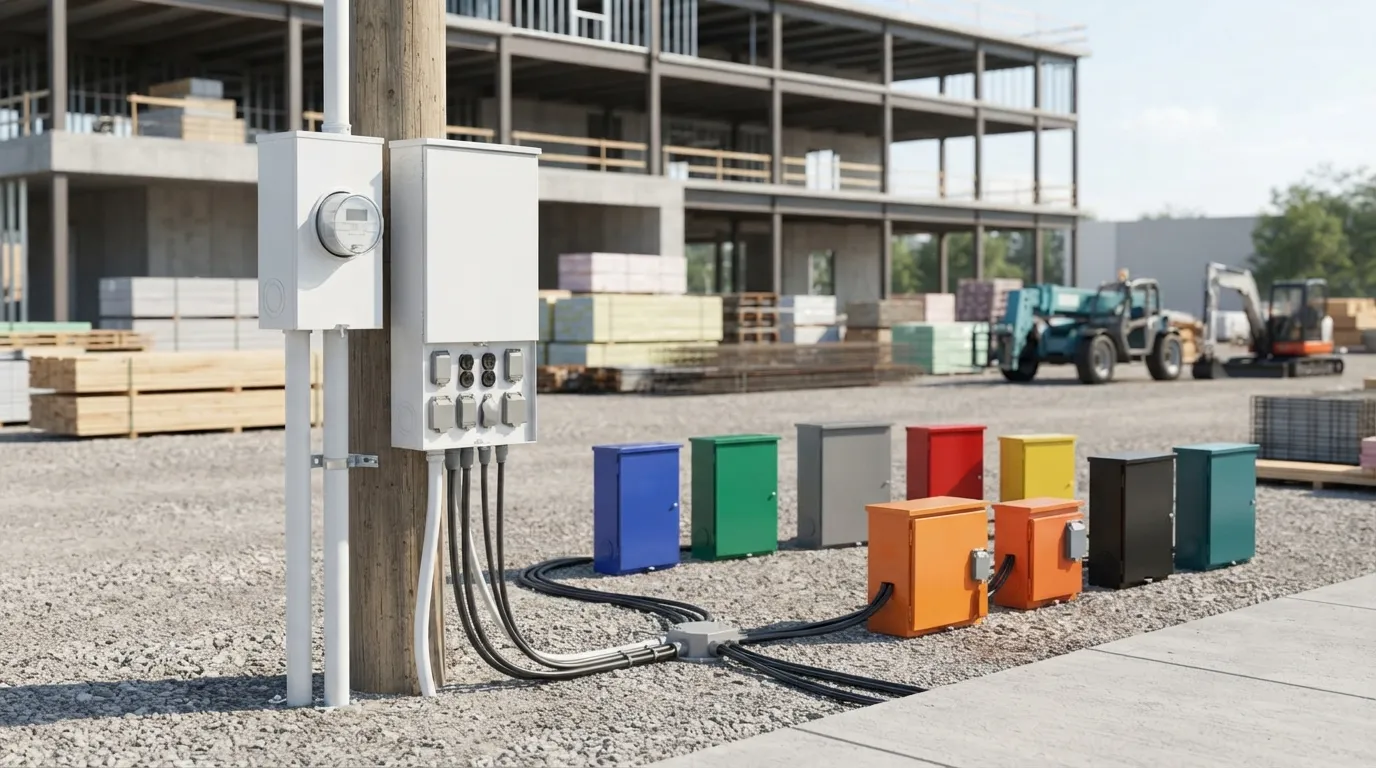 Temporary Power Pole in Kennewick, WA